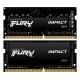 Kingston Fury Impact SO-DIMM DDR4 3200MHz 64GB 2x32GB CL20 Negro