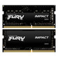 Kingston Fury Impact SO-DIMM DDR4 3200MHz 64GB 2x32GB CL20 Negro Kingston Fury Impact SO-DIMM DDR4 3200MHz 64GB 2x32GB CL20 Negro