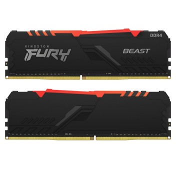 Kingston FURY Beast RGB DDR4 3600 MHz 32GB 4x8GB CL17 Kingston FURY Beast RGB DDR4 3600 MHz 32GB 4x8GB CL17