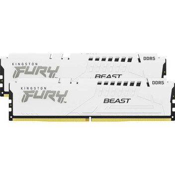 Kingston FURY Beast White DDR5 5200MHz 32GB 2x16GB CL40 Kingston FURY Beast White DDR5 5200MHz 32GB 2x16GB CL40