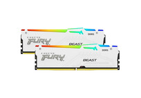 Kingston FURY Beast RGB White DDR5 5600MHz 64GB 2x32GB CL36 Kingston FURY Beast RGB White DDR5 5600MHz 64GB 2x32GB CL36
