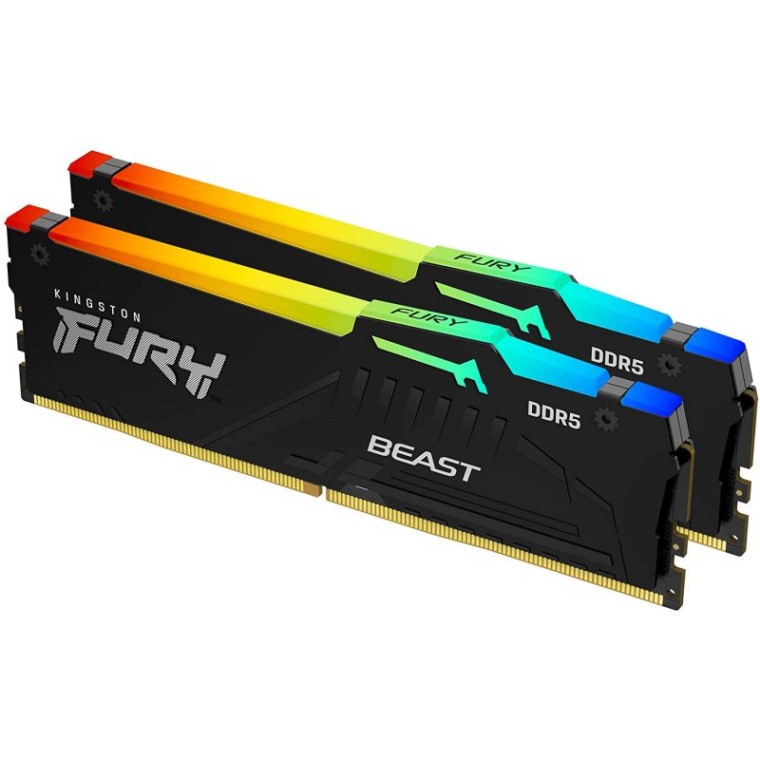 Kingston FURY Beast RGB DDR5 5600MHz 32GB 2x16GB CL40