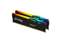 Memoria RAM Kingston 32GB DDR5 6000MHz FURY Beast RGB CL30 (2x16GB) Negro
