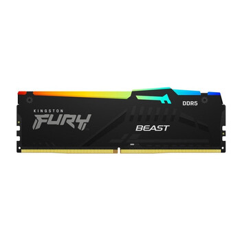 Memoria RAM Kingston 32GB DDR5 6000MHz FURY Beast RGB CL30 (2x16GB) Negro