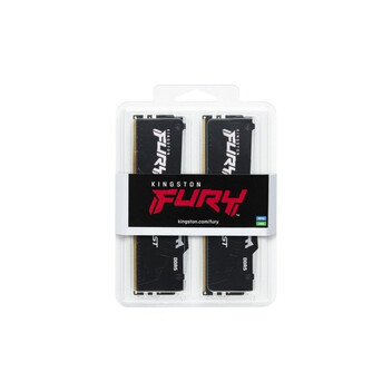 Memoria RAM Kingston 32GB DDR5 6000MHz FURY Beast RGB CL30 (2x16GB) Negro