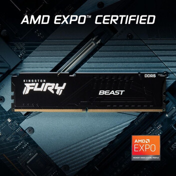 Memoria RAM Kingston FURY Beast DDR5 6000MHz 64GB 2x32GB CL30 AMD EXPO