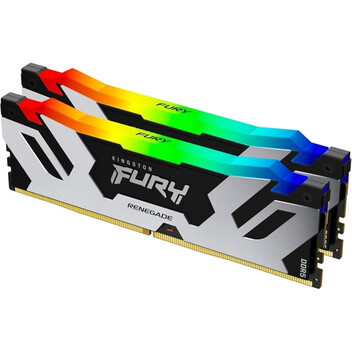 Memoria RAM Kingston FURY Renegade RGB DDR5 6000MHz 96GB 2x48GB CL32 Plata Intel XMP