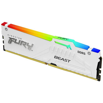Memoria RAM Kingston FURY Beast DDR5 RGB 6000MHz 16GB CL36 AMD EXPO Blanca