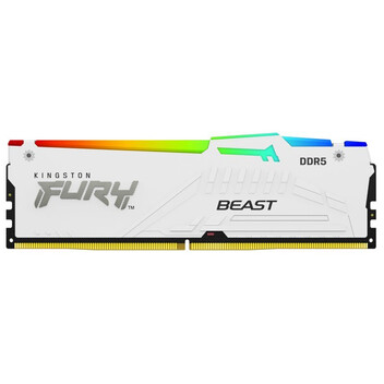 Memoria RAM Kingston FURY Beast DDR5 RGB 6000MHz 16GB CL36 AMD EXPO Blanca