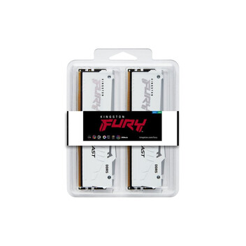Memoria RAM Kingston FURY Beast DDR5 RGB 6000MHz 32GB 2x16GB CL36 AMD EXPO Blanca Memoria RAM Kingston FURY Beast DDR5 RGB 6000MHz 32GB 2x16GB CL36 AMD EXPO Blanca