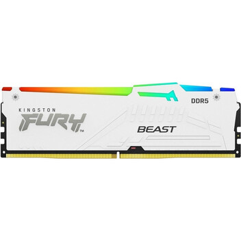Memoria RAM Kingston FURY Beast RGB White DDR5 6000MHz 32GB CL36 Memoria RAM Kingston FURY Beast RGB White DDR5 6000MHz 32GB CL36