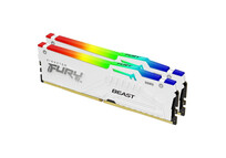 Memoria RAM Kingston 64GB DDR5 6400MT/s FURY Beast White RGB EXPO (Kit 2x32GB)