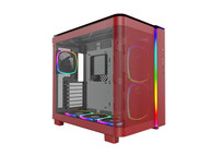 Torre PC Montech KING 95 PRO Cristal Templado USB 3.2 Rojo