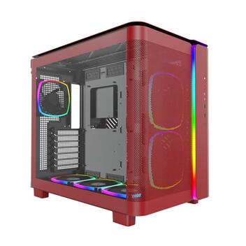 Torre PC Montech KING 95 PRO Cristal Templado USB 3.2 Rojo