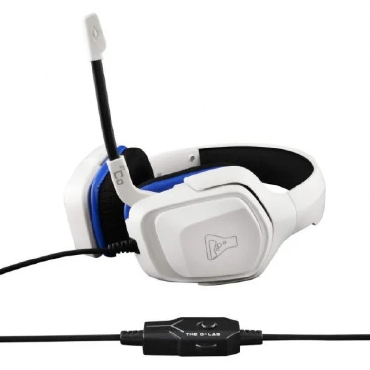 The G-Lab Korp Cobalt Auriculares Gaming Multiplataforma Blanco