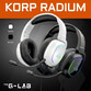 G-Lab Korp Radium Auriculares Gaming RGB Multiplataforma Blancos