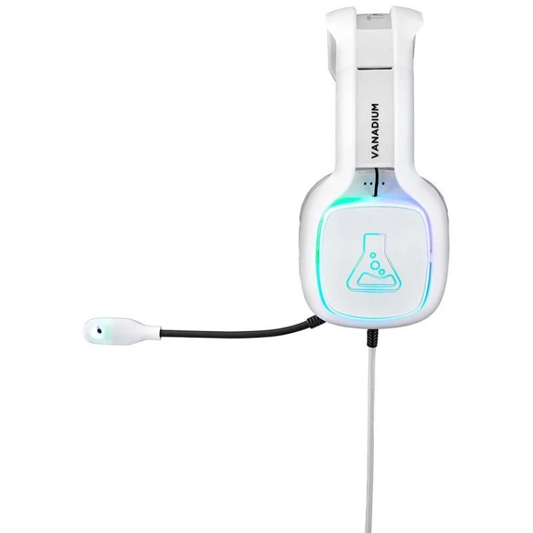 The G-Lab Korp Vanadium Auriculares Gaming RGB Blancos