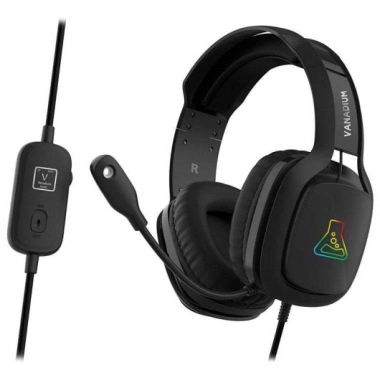 The G-Lab Korp Vanadium Auriculares Gaming RGB Negros