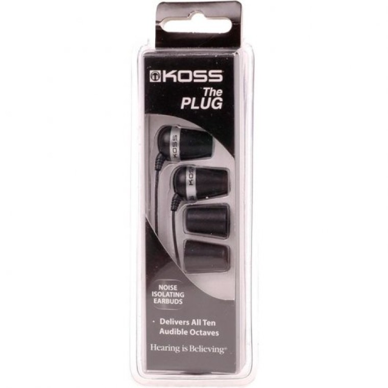 Koss Plug Classic Auriculares con Cable Negros