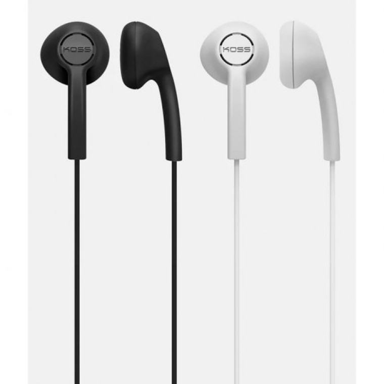 Koss KE7 Set 2 Auriculares con Cable Blanco/Negro