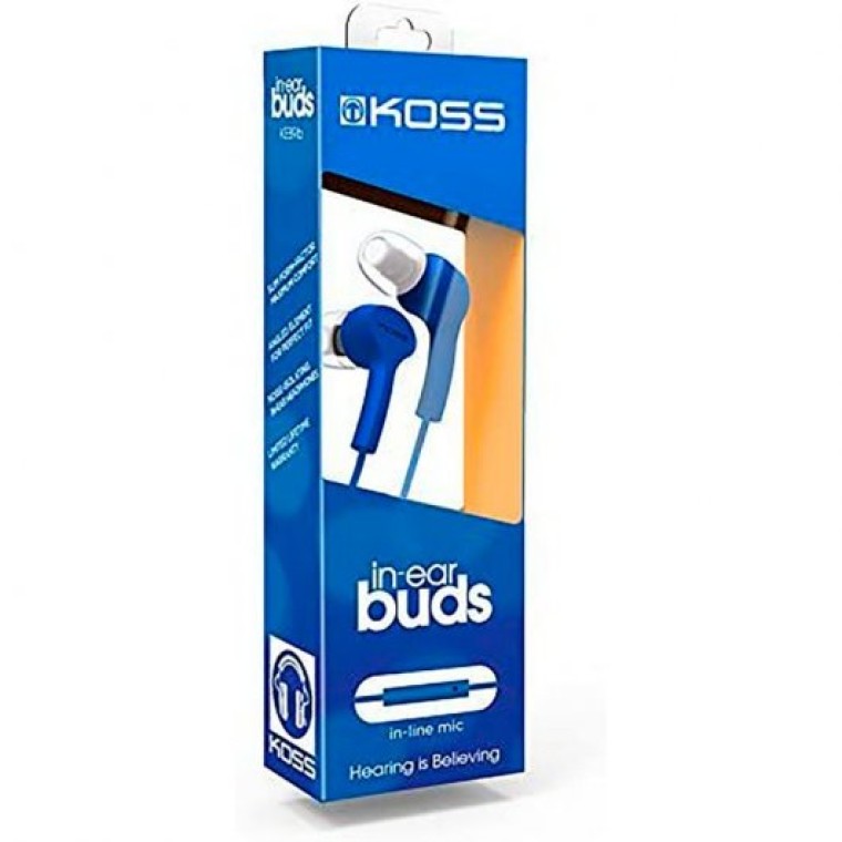 Koss KEB9i Auriculares con Micrófono Azules