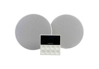 Fonstar KS-WALL Kit Amplificador de Pared y 2 Altavoces de Techo Bluetooth/USB/FM/AUX