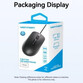 Ratón Vention con cable 1200 DPI USB-A precisión profesional compatible multiplataforma