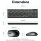 Teclado de membrana inalámbrico Vention KTD Layout ES combo con ratón 2.4GHz negro