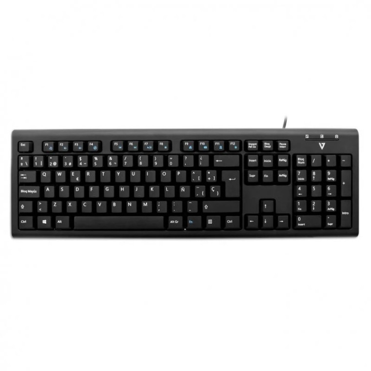 V7 KU200 Teclado USB Negro