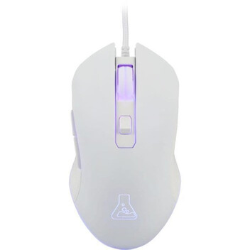 The G-Lab Kult Helium Ratón Gaming RGB 6400DPI Blanco