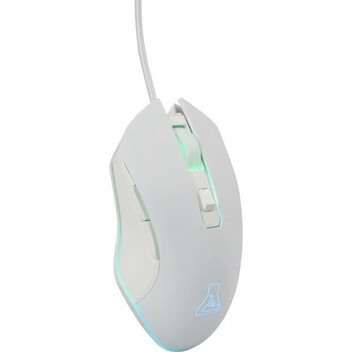 The G-Lab Kult Helium Ratón Gaming RGB 6400DPI Blanco