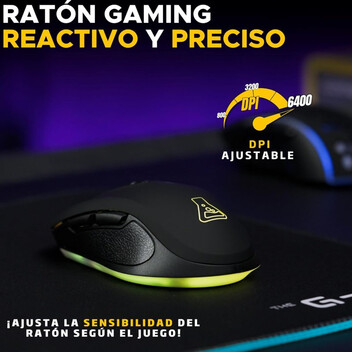 The G-Lab Kult Krypton Ratón Gaming Inalámbrico 6400DPI Negro