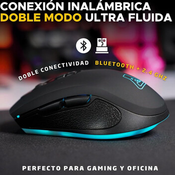 The G-Lab Kult Krypton Ratón Gaming Inalámbrico 6400DPI Negro