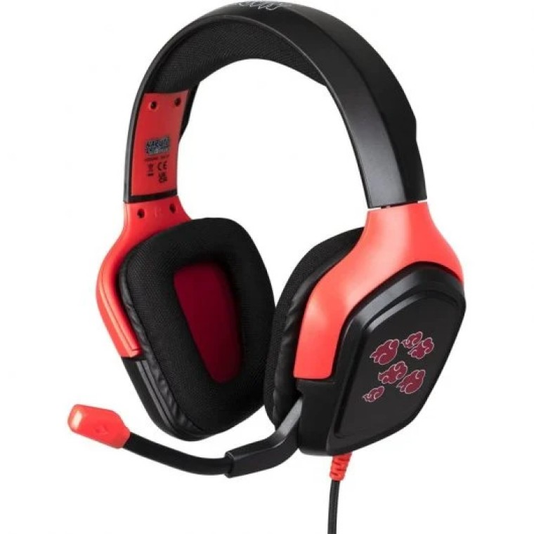 Konix Naruto Akatsuki Auriculares Gaming Multiplataforma Negro/Rojo