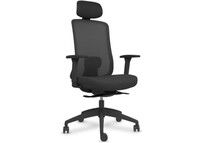 Spacio Ardena Silla Ergonómica de Malla con Cabezal Negra