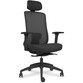 Spacio Ardena Silla Ergonómica de Malla con Cabezal Negra Spacio Ardena Silla Ergonómica de Malla con Cabezal Negra