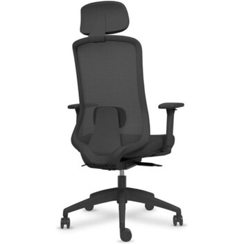Spacio Ardena Silla Ergonómica de Malla con Cabezal Negra Spacio Ardena Silla Ergonómica de Malla con Cabezal Negra