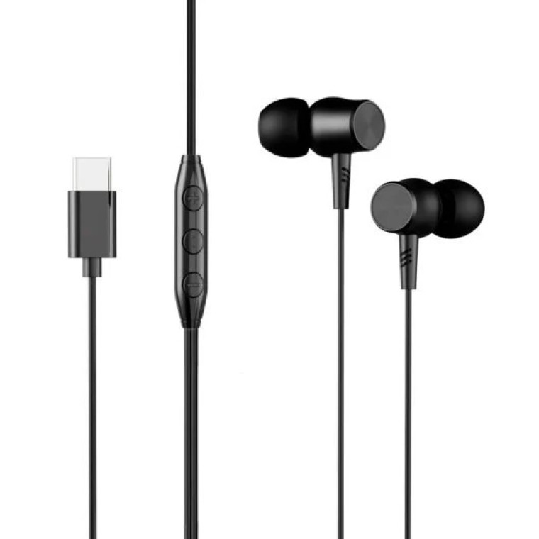 Contact Auriculares con Cable USB-C 120cm Negros