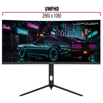 Monitor LC-Power LC-M30UWFC 29.5" LED VA UltraWide FullHD 200Hz FreeSync Curva