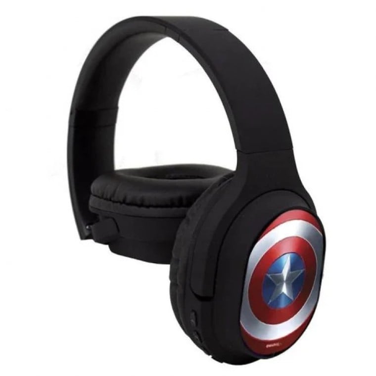 Marvel Auriculares Inalámbricos Capitán América 001 Negros