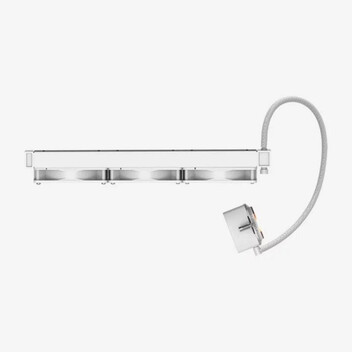 Refrigeración líquida Hiditec LQ360 Blanco ARGB 360mm 3 Ventiladores PWM FDB 340W