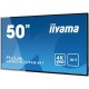 iiyama LE5040UHS-B1 Pantalla de Señalización LED 50" UltraHD 4K