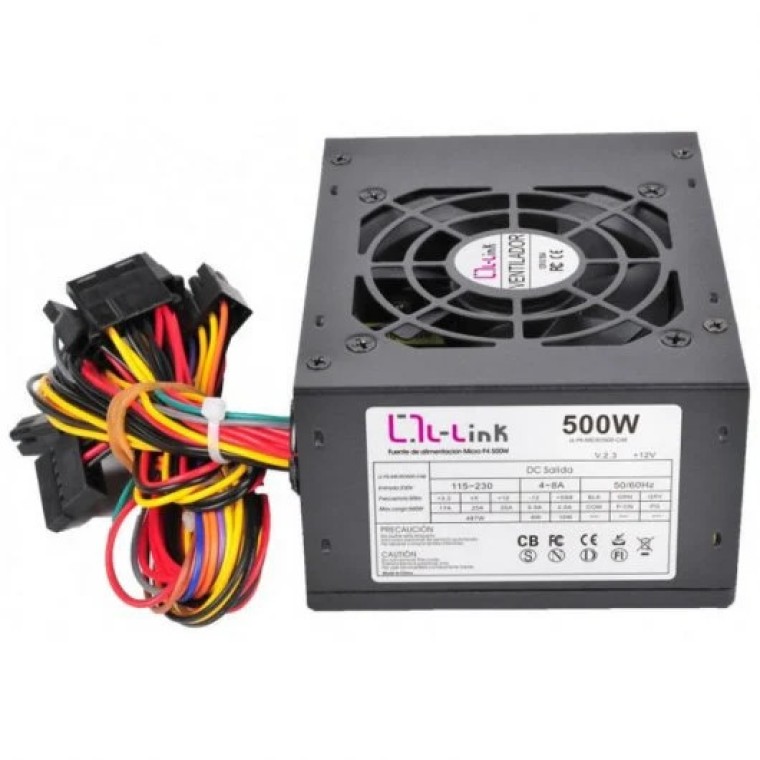 L-Link Fuente de Alimentación 500W SFX/Micro ATX