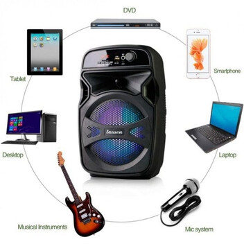 Lauson LLX34 Altavoz Bluetooth con Karaoke 20W Negro Lauson LLX34 Altavoz Bluetooth con Karaoke 20W Negro