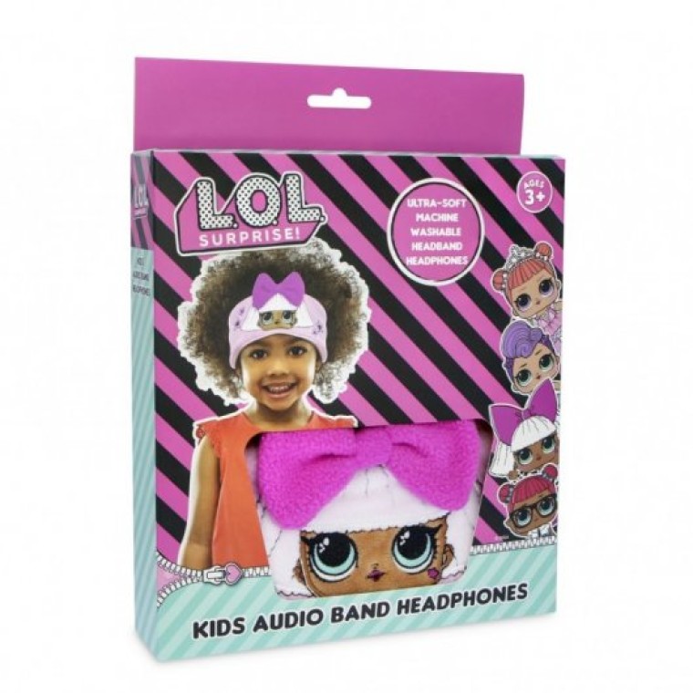 OTL Technologies Auriculares Infantiles Planos con Banda Ajustable Lavable L.O.L Surprise