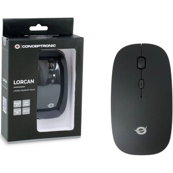 Conceptronic LORCAN01B Ratón Bluetooth 1600DPI Negro Conceptronic LORCAN01B Ratón Bluetooth 1600DPI Negro