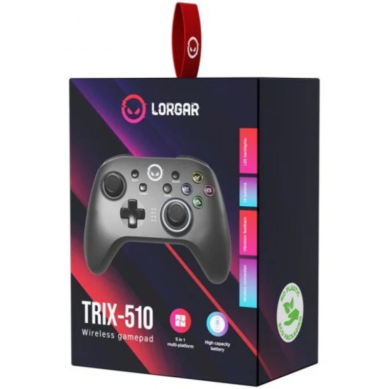 Lorgar TRIX-510 Gamepad Inalámbrico Bluetooth Negro