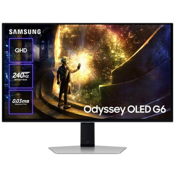 Monitor Samsung 27″ QHD 240Hz OLED FreeSync G-SYNC Smart TV Plata Monitor Samsung 27″ QHD 240Hz OLED FreeSync G-SYNC Smart TV Plata