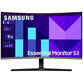 Monitor Samsung Essential S3 LS32D392GAUXEN 31.5" LED VA FullHD 100Hz Curva