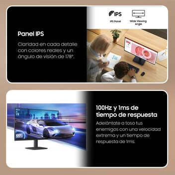 Monitor Samsung Essential S3 LS32D392GAUXEN 31.5" LED VA FullHD 100Hz Curva